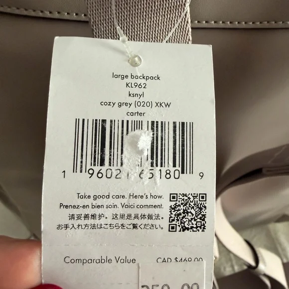 Kate Spade Taupe Backpack - Picture 3 of 5